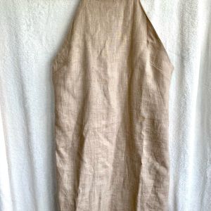 UNWORN Tan cotton midi dress!